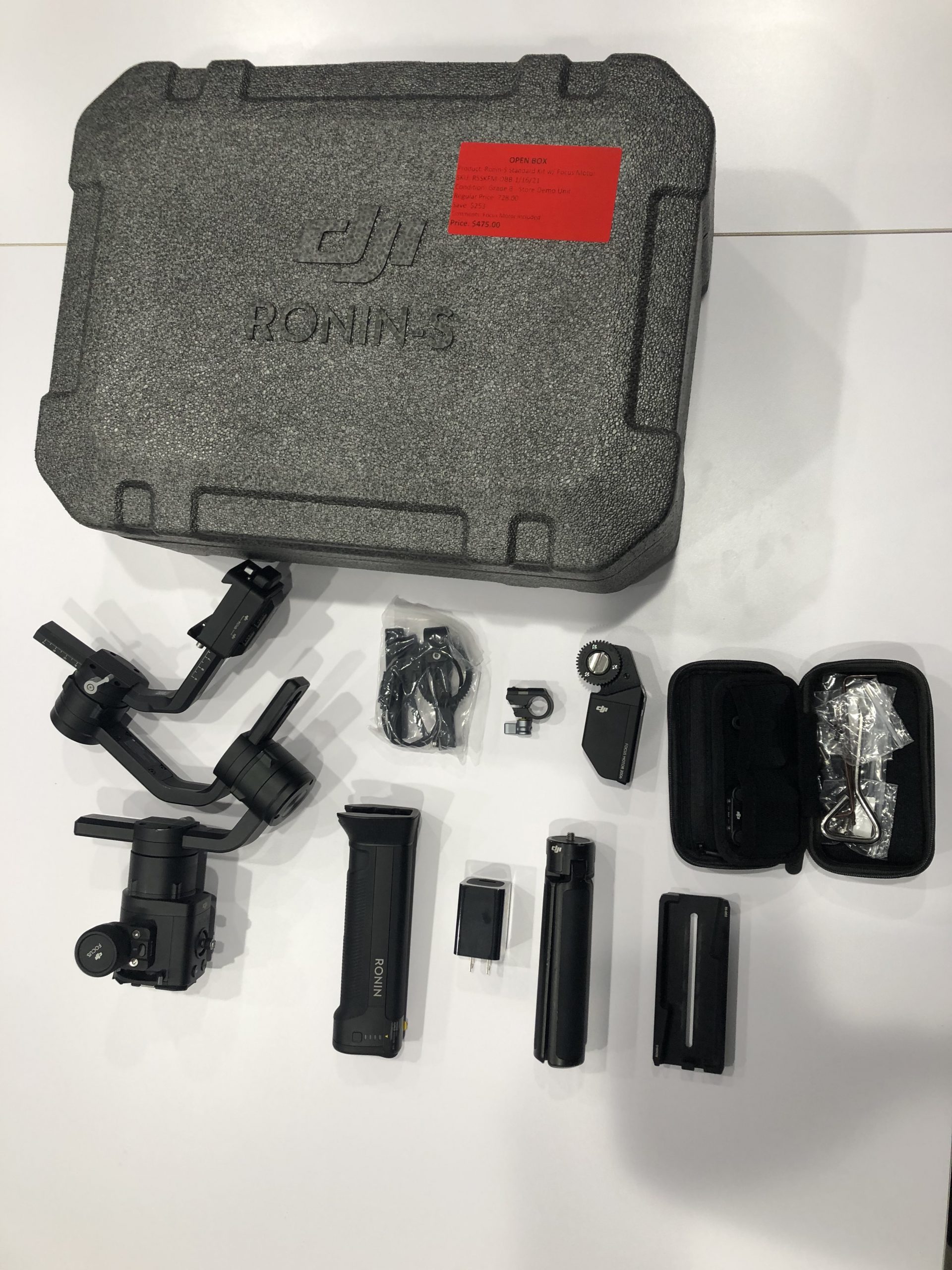 DJI Ronin-S Standard Kit w/ Focus Motor – OPEN BOX – GRADE “B” – UAS |